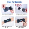 Portable Electric Neck Massager Cervical Vertebra Rechargeable Massager 6 Modes 10 Levels 2Pcs Replaceable Massage Pad Whole Body Massager for Back Ar
