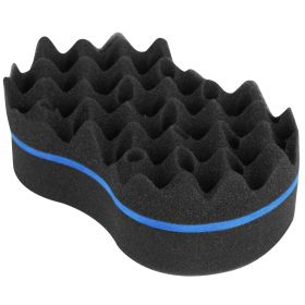 Double Sided Barber Sponge Hair Brush Comb Dreads Locking Twists Coil Afro Curl Wave Braids