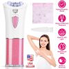 Glide Epilator For Women Cordless Women Shaver Facial Body Hair Remover Razor for Women Electric Tweezers Bikini Epilator Trimmer with LED Light