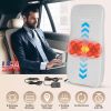 Full Back Massager With Rolling Kneading Nodes Soothing Heating 3D Deep Tissue Shiatsu Chair Massage Pad For Lumbar Upper Lower Back Gift For Women Me
