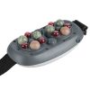 Abdominal Massager Anti Cellulite Remover Machine Electric Stomach Tummy Massager Automatic Bian Stone Kneading Massager with 5 Modes 3 Heat 3 Speeds