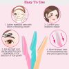 36pcs Women Eyebrow Razor Trimmer Facial Hair Remover Blade Safety Bikini Trimmer Shaper Shaver