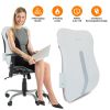 Shiatsu Back Massager 3D Deep Tissue Kneading Massage Pillow Cordless USB Rechargeable with 3 Massaging Modes 2 Heating Levels 10Mins Auto-Off for Bac