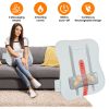 Shiatsu Back Massager 3D Deep Tissue Kneading Massage Pillow Cordless USB Rechargeable with 3 Massaging Modes 2 Heating Levels 10Mins Auto-Off for Bac