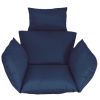 Egg Chair Cushion Hanging Basket Seat Cushion Thicken Soft Egg Swing Chair Pad Hanging Egg Chair Cushion with Headrest