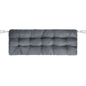 Bench Seat Cushion For Indoor Outdoor Furniture Non Slip Long Chair Cushion with Ties Strap Waterproof Swing Cushion 51.18x19.68IN For Garden Patio Ba (Option: Waterproof_10_LGrey)
