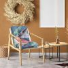 Rocking Chair Cushion 2 Pieces Back Seat Sets with Non-Slip Ties Polyester Fiber Filling Comfortable Cushions and Pads for Indoor Home Office Car