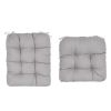 2Pcs Waterproof Rocking Chair Cushion Upper And Lower Back And Seat Sets with Non-Slip Ties Oxford Cloth Surface Polyester Filling Comfortable for Ind