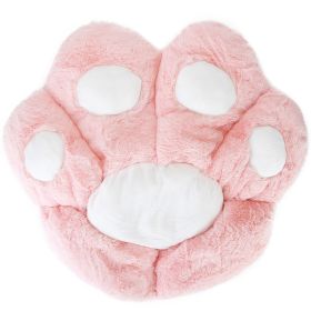 Cat Paw Cushion Seat Skin Friendly Comfortable Lazy Sofa Chair Floor Mat Office Chair Cushion Pad Relieve Back Coccyx Sciatica (Option: Pink)