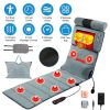 Full Body Electric Massage Mat with Heat Vibration Massage Pad Cushion Back Massage Mattress Chair Pad with Neck Massager Lumbar Pillow with 10 Vibrat
