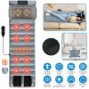 Full Body Electric Massage Mat Heating Vibration Massage Pad Cushion Back Massage Mattress Chair Pad with Neck Foot Massage Head Pillow and Cloth Lumb