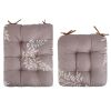 Rocking Chair Cushion 2 Pieces Back Seat Sets with Non-Slip Ties Polyester Fiber Filling Comfortable Cushions and Pads for Indoor Home Office Car