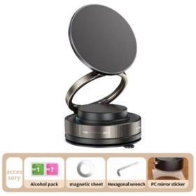 360 Black Phone Holder (Color: Black)