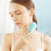 Facial Cleansing Brush IPX6 Waterproof 2 Speeds Face Brush w/3 Brush Heads USB Rechargeable for Deep Cleansing Gentle Exfoliation