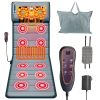 Full Body Electric Massage Mat with Heat Vibration Massage Pad Cushion Back Massage Mattress Chair Pad with Neck Massage Pillow with 10 Vibration Moto