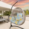 Egg Chair Cushion Hanging Basket Seat Cushion Thicken Soft Egg Swing Chair Pad Hanging Egg Chair Cushion with Headrest