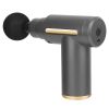 Percussion Massage Gun USB Type C Rechargeable Deep Tissue Vibration Massager Handheld Leg Body Cordless Massager w/ 4 Interchangeable Heads 6 Intensi