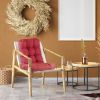 Rocking Chair Cushion 2 Pieces Back Seat Sets with Non-Slip Ties Polyester Fiber Filling 
Comfortable for Indoor Home Office Car