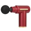 Percussion Massage Gun USB Type C Rechargeable Deep Tissue Vibration Massager Handheld Leg Body Cordless Massager w/ 4 Interchangeable Heads 6 Intensi