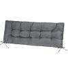 Bench Seat Cushion For Indoor Outdoor Furniture Non Slip Long Chair Cushion with Ties Strap Waterproof Swing Cushion 51.18x19.68IN For Garden Patio Ba
