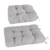2Pcs Waterproof Rocking Chair Cushion Upper And Lower Back And Seat Sets with Non-Slip Ties Oxford Cloth Surface Polyester Filling Comfortable for Ind