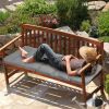 Bench Seat Cushion For Indoor Outdoor Furniture Non Slip Long Chair Cushion with Ties Strap Swing Cushion 51.18x19.68IN For Garden Patio Balcony Entry